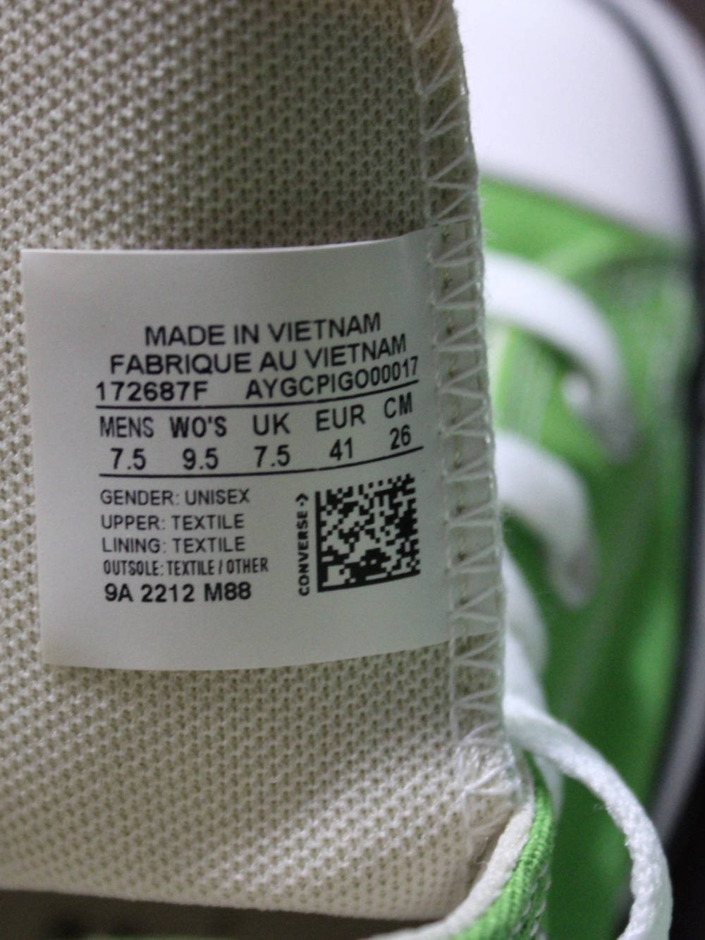 Converse Chuck Taylor All Star High-Top Sneaker - Green - Picture 5 of 9
